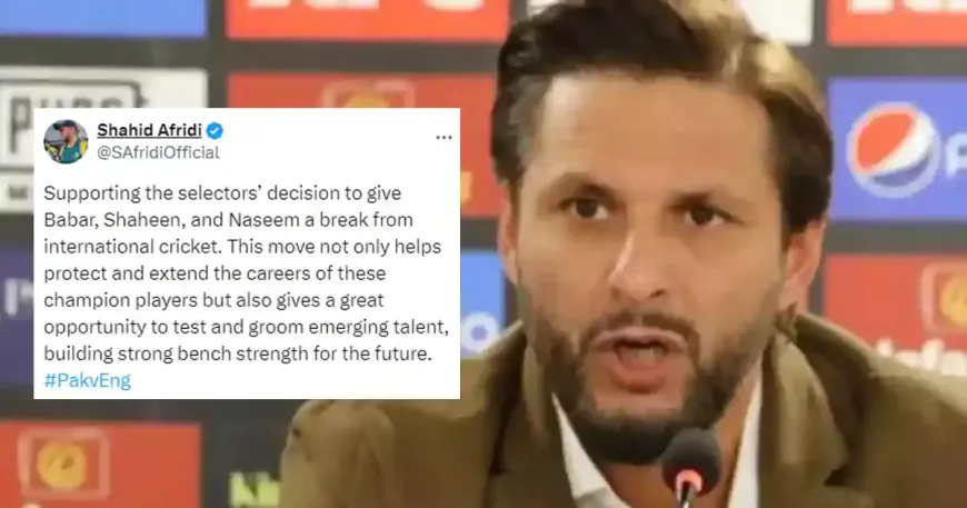 Shahid Afridi Backs PCB's Decision to Rest Key Players