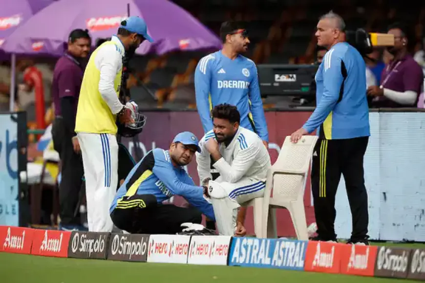 Rishabh Pant Exits Bengaluru Test After Knee Injury