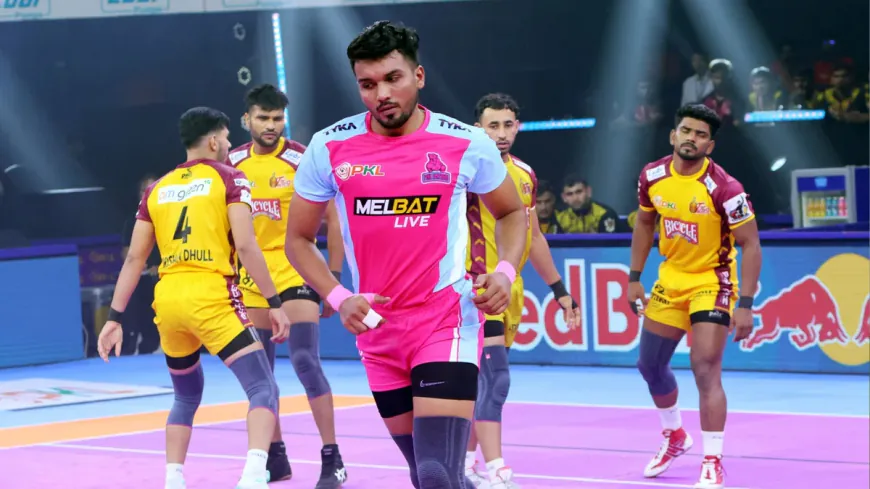 Outstanding Arjun Deshwal Leads Jaipur Pink Panthers to Huge Win Against Telugu Titans