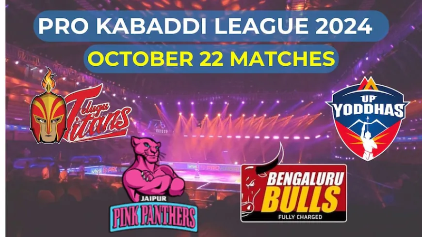 PKL 2024 Matches on October 22: Kabaddi Match Live Timings, Streaming, Telecast