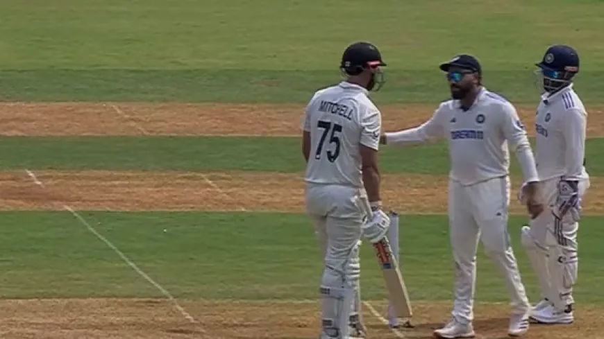 Rohit Sharma Steps In Amid Tensions with Daryl Mitchell During India vs New Zealand Test