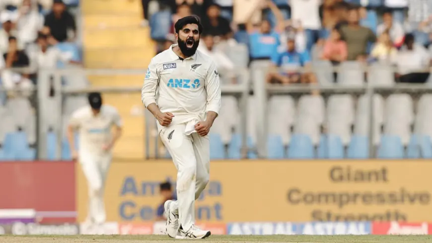 Ajaz Patel Triggers Late Collapse as India Fumbles to 86 for 4 After Jadeja's Five-Wicket Haul