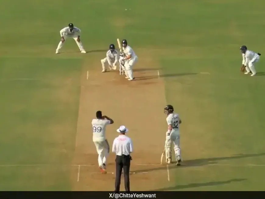 Watch: Ashwin’s "Ball of the Series" Stuns Glenn Phillips in Mumbai Test