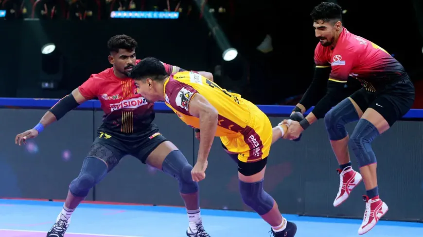 Pawan Sehrawat's Super 10 Helps Telugu Titans Secure 38-35 Win Over Bengaluru Bulls