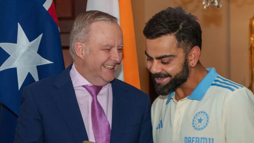 Australian PM Anthony Albanese Meets Team India and Virat Kohli Ahead of 5th Test