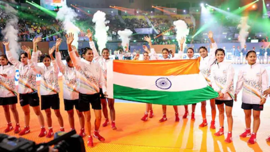 Indian Players Host Historic Night at the Kho Kho World Cup Titles Both Men's and Women's Teams Win