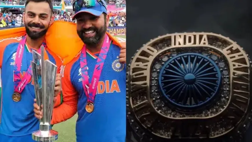 "Rohit Sharma and Team India Celebrate Historic T20 World Cup Victory with Personalized Diamond Rings"